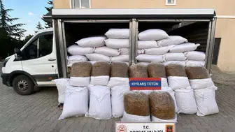 Yozgat'ta jandarmadan büyük kaçak tütün operasyonu