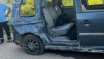 Aybastı'da direksiyon hakimiyeti kayboldu, araç takla attı