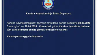 Kandıra’da Sahillerde İki Günlük Deniz Giriş Yasağı