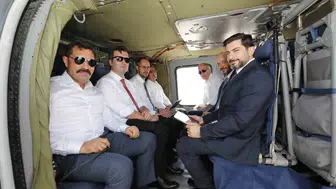 Hatay yeniden ayağa kalkıyor Yetkililer sahayı havadan denetledi