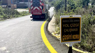 Akçakoca köylerinde yollar artık daha görünür oldu