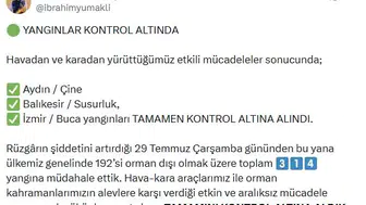 İzmir Aydın ve Balıkesir'deki orman yangınları söndürüldü