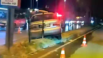 İnegöl'de dikkatsizlik ucuz atlatılan bir kazaya yol açtı