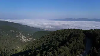 Bolu’da 1500 metrede bulutların dansı