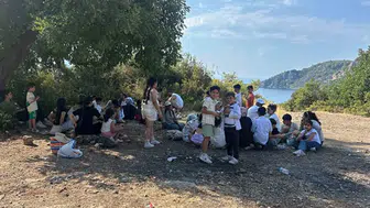 Fethiye kıyılarında kaçak geçiş operasyonu