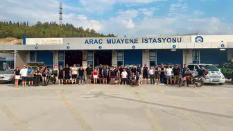 Klasik araçlar Pamukkale yolunda iyilik için buluştu