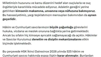 Adalet Bakanlığından 84 hakim ve savcıya meslekten ihraç kararı
