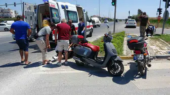 Manavgat yolunda motosiklet kazası