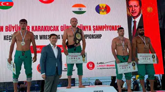 Bursalı güreşçi Fazlı Eryılmaz dünya şampiyonluğuna ulaştı