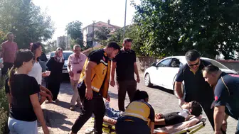 Muratlı'da dikkatsizlik kazaya yol açtı