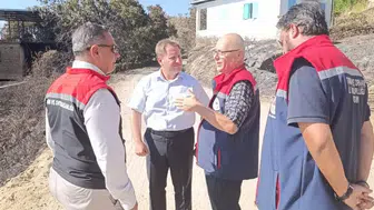 Çine yangınında zarar gören üreticiler için hasar tespiti yapılıyor
