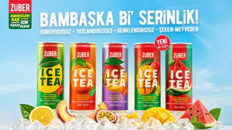 Züber'den iki yeni buzlu çay Mango ile Karpuz Nane raflarda