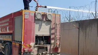 Yayladağı sınırında orman yangını paniği