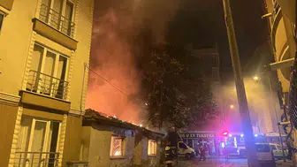 Çorlu'da mahallelinin korkulu rüyası olan metruk bina yeniden yandı