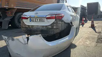 Bolu D-100 kara yolunda akşam trafiğini kilitleyen kaza