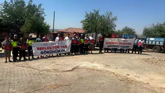 Gaziantep yollarında traktörler için yeni güvenlik hamlesi