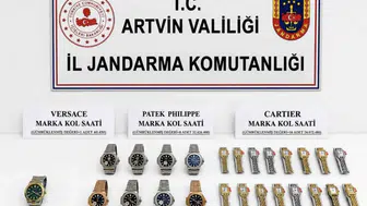Sarp Sınır Kapısı'nda 56 milyon liralık saat operasyonu