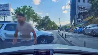 İstanbul trafiğinde korna kavgası Sürücüyü ölümle tehdit etti