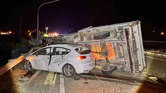 Manisa Kula'da gece yarısı trafik kazası