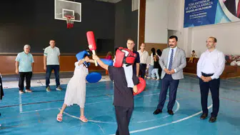 Kahta’da gençler yaz tatilini spor ve sanatla dolduruyor