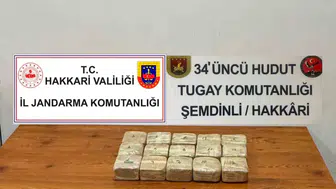 Hakkari sınırındaki devriyede yüklü miktarda uyuşturucu yakalandı