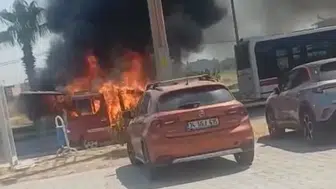 İzmir trafiğinde korku dolu anlar