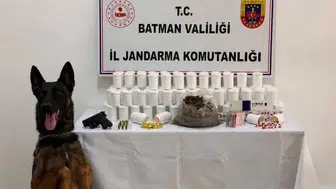 Jandarma Batman merkezde büyük bir uyuşturucu baskını düzenledi
