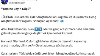 Dünyanın en iyi beyinleri Türkiye’ye dönüyor