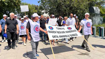 Madenciler alacakları için Ankara sokaklarına indi