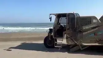 Yaz kalabalığı öncesi Akçakoca sahilleri makineyle yenileniyor