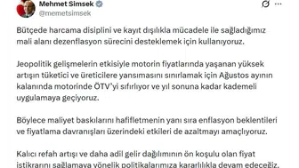 Motorinde ÖTV müjdesi geldi