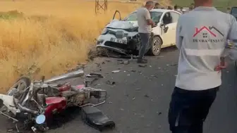 Mazıdağı yolunda acı kaza İki kişi hayatını kaybetti