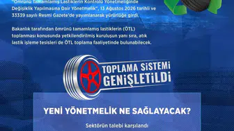 Atık lastiklerin toplanması için yeni dönem başlıyor