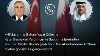Bakan Güler ve Katarlı mevkidaşından savunma hattı görüşmesi