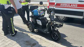 Burdur’da motosiklet kazası Bir yaralı var