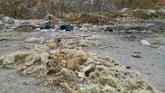 Bolvadin'deki eski kum ocağı bölge halkını isyan ettirdi
