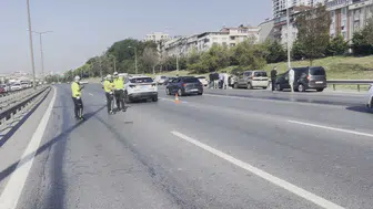 TEM Otoyolu’nda sabah trafiğini kilitleyen 10 araçlık zincirleme kaza
