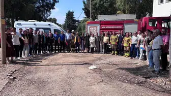 Defne sağlık personeli yangınlara karşı uygulamalı eğitime katıldı