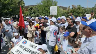 Doruk Madencilik işçileri Ankara sokaklarında haklarını arıyor