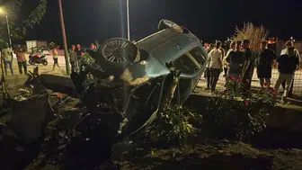Edirne’de gece vakti kaza Sürücü direksiyon hakimiyetini kaybetti