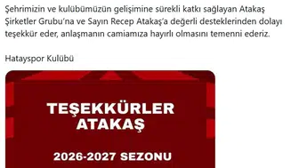 Hatayspor yeni sezona tanıdık bir destekle giriyor