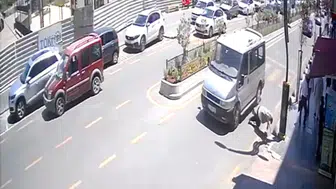Karabük'te yaya geçidinde korkutan kaza