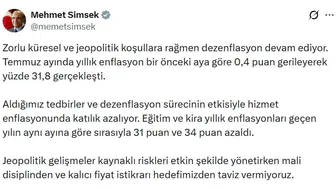 Mehmet Şimşek enflasyonda düşüşün sürdüğünü duyurdu