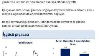 İşsizlik oranı düştü kayıtlı çalışan sayısı arttı