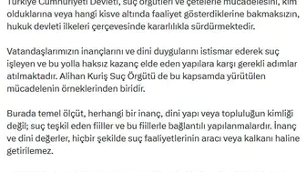 Adalet Bakanı dini istismar eden yapılara karşı sert çıktı