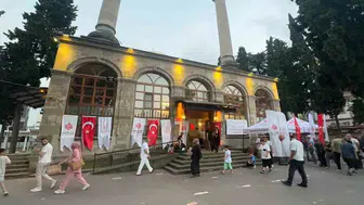 Samsun'da Mevlid Kandili'nde camiler doldu taştı
