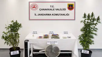Çanakkale jandarmasından geniş çaplı uyuşturucu baskını