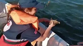 Devrekani’de kaçak ağ operasyonu 108 balık baraja geri döndü
