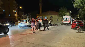 Niğde'de elektrikli motosiklet kazası trafiği karıştırdı