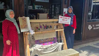 Bandırma'da halı tezgâhı başında bir kültür nöbeti